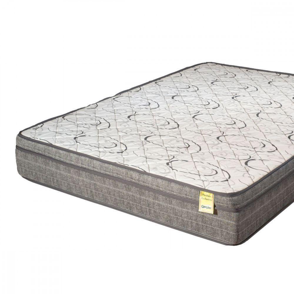 Colchão Casal De Espuma D-45 Dreemy Mega 138x188x25cm Cinza Com Branco Apolospuma Cinza Com Branco - 2