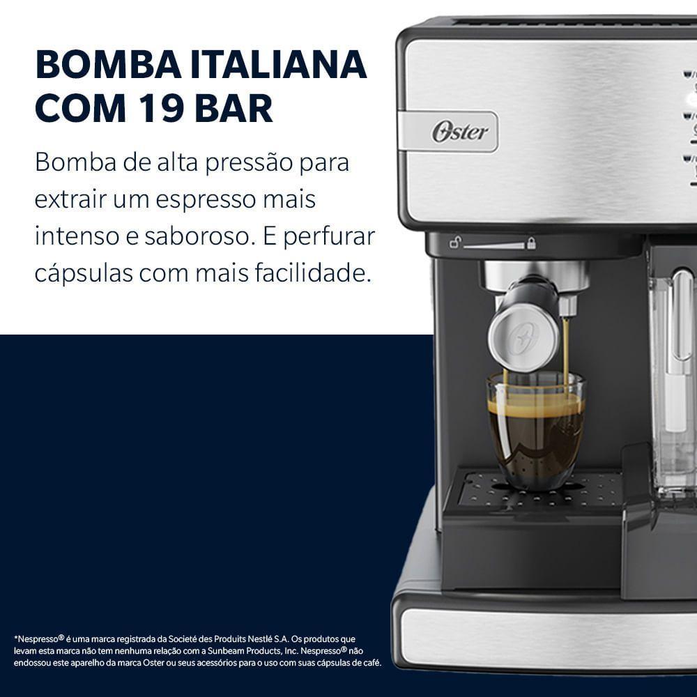 Cafeteira Espresso Oster Nova Primalatte Inox 110V - 2