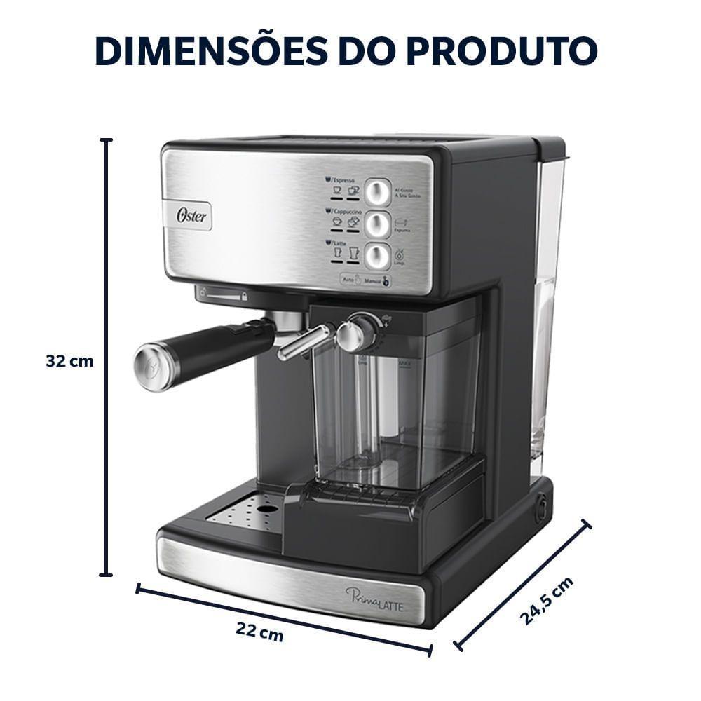 Cafeteira Espresso Oster Nova Primalatte Inox 110V - 8