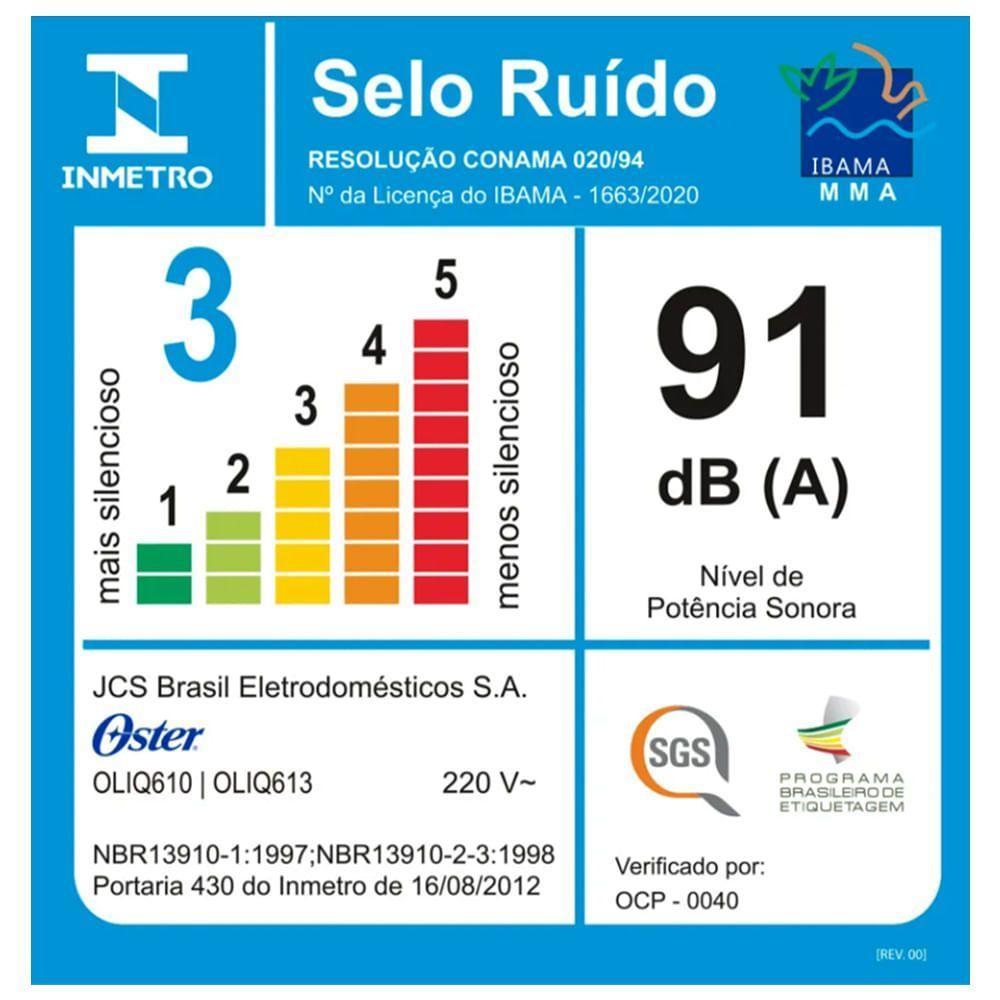 Liquidificador Oster 1400 Full Preto 3,2L 220V - 9