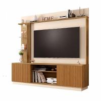 Home Atlanta Para Tv Até 65 Polegadas Cinamomo Com Off White Ripado Bechara - 1