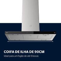 Coifa De Ilha Oster Inox Touch Control 90cm 110V