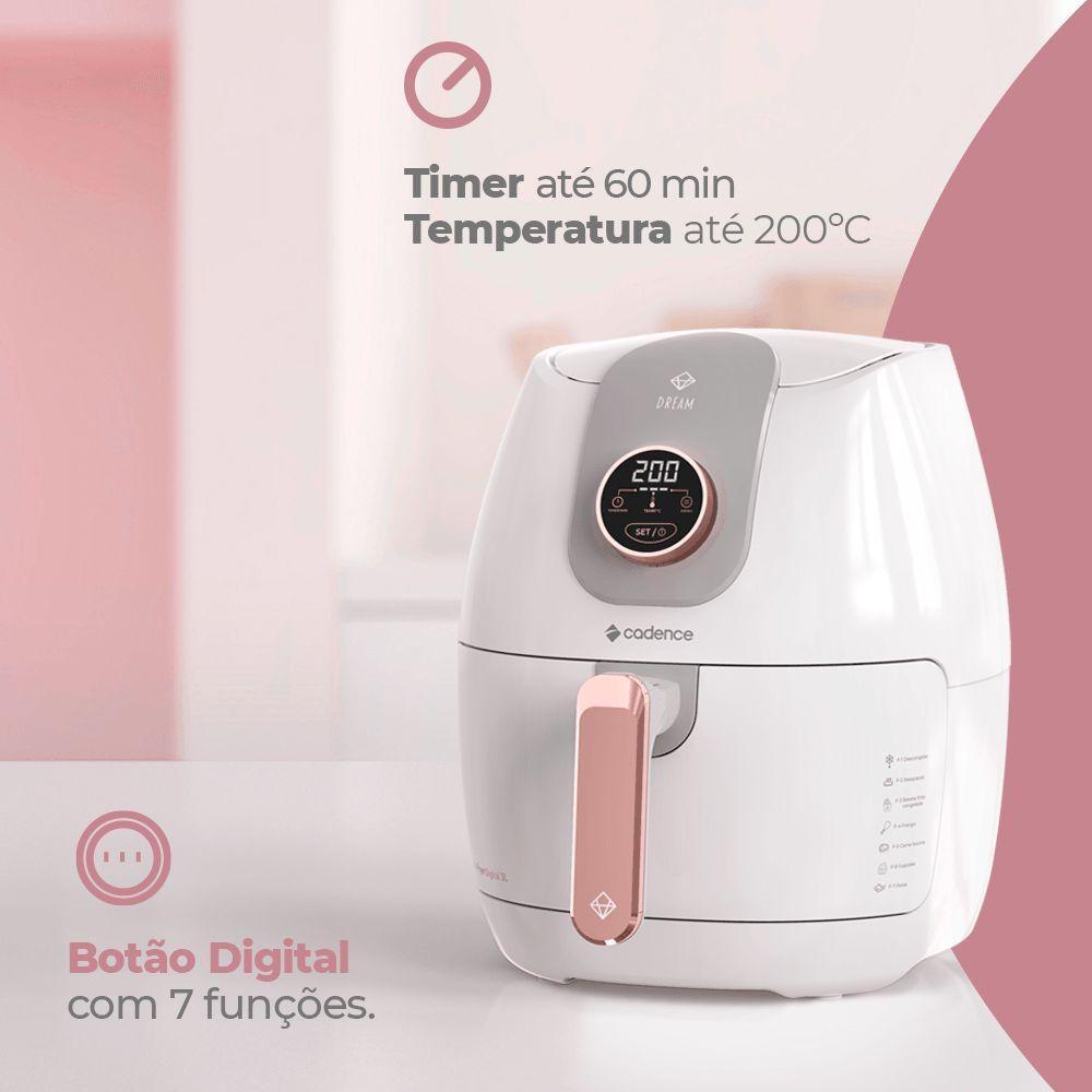 Fritadeira Sem Óleo 3L Cadence Dream Rosé Gold 220V - 3
