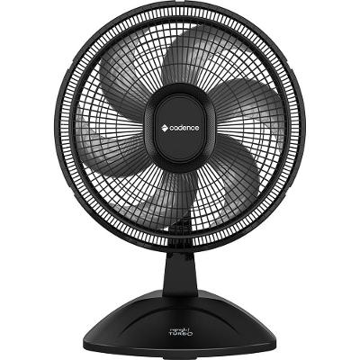 Ventilador de Mesa Cadence 140W 40cm 6 Pás 3 Velocidades Preto Refresh Turbo 220V