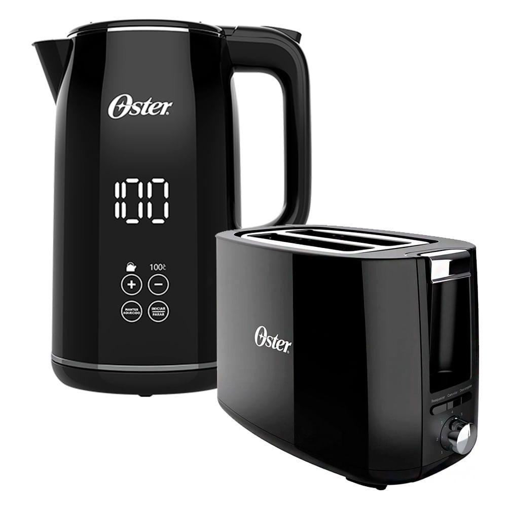Kit Chaleira Digital 1,7L E Torradeira Black Oster 220V - 1
