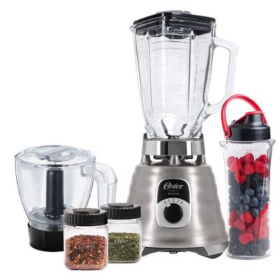 Kit Liquidificador Oster New Osterizer Aço Escovado com Jarra de Vidro 220V
