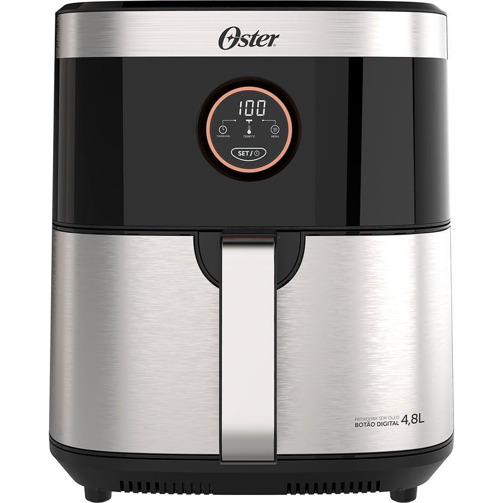 Fritadeira Oster Sem óleo 2 Em 1 Black Inox 4,8L 110V - 1