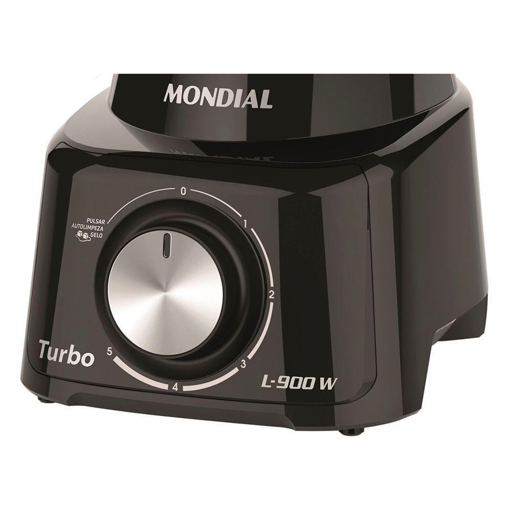 Liquidificador Mondial Turbo L-900 Fb Liquidificador-220v-preto - 5