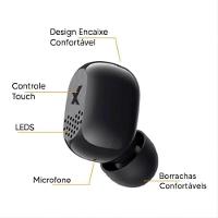 Fone De Ouvido Amvox Intra Auricular Bluetooth TWS AHP01 Preto - 3