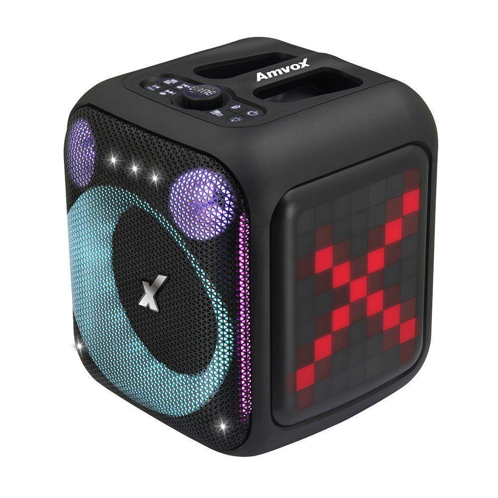Caixa De Som Amplificada Amvox ACA 410 Neon Entrada Usb Cartão SD Led Bluetooth 410W Bivolt - 1