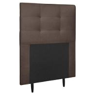 Cabeceira Estofada Cama Box Solteiro 90 Cm Irlanda Suede Marrom - 1
