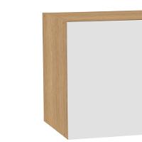 Armário Aéreo Ditália Aspen 1 Pt Basc Carvalho/branco Cd-203 - 6