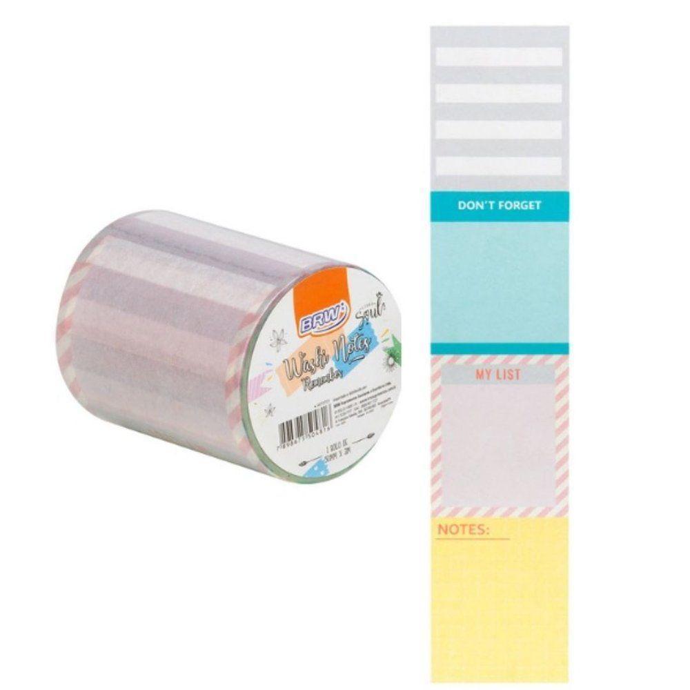 Fita Adesiva Washi Tape - Remember - 50mmx3m - Display C/ 1 - 4