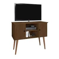 Estante Rack Viena Clássico 90cm Com Portas - Imbuia - 2