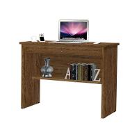 Escrivaninha Mesa Notebook Orquídea Multiuso Compacta Com Gaveta E Chave - Imbuia - 2