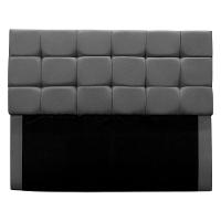Cabeceira Estofada Cama Box Casal 140 Cm Gabriela Suede Cinza - 2