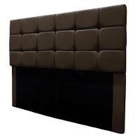 Cabeceira Cama Box Estofada Solteiro 90 Cm Gabriela Suede Marrom - 6