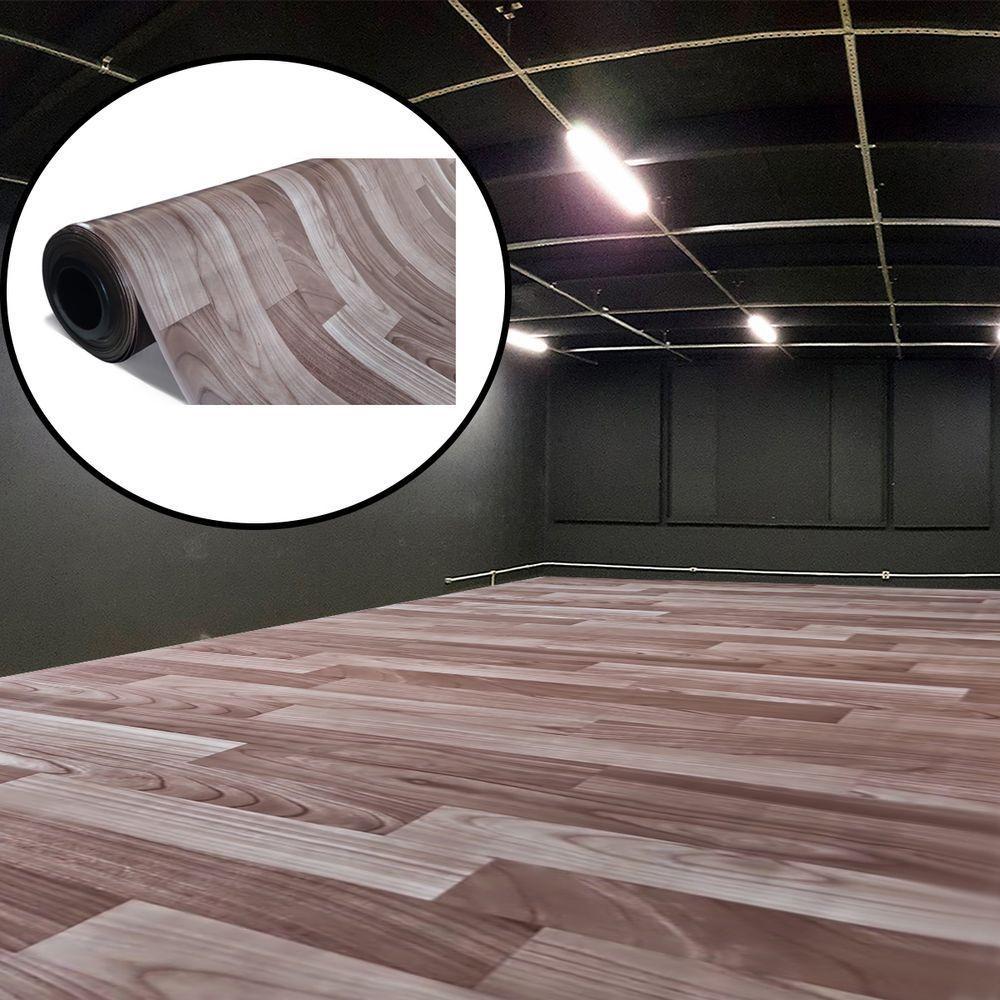 Piso Em Manta Vinílico Laminado Modelos 2,00x5,00 Atenas Marrom - 4