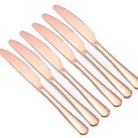 Conjunto 6 Peças Cortes De Mesa Inox Rose Gold Luxo Rústico - 1
