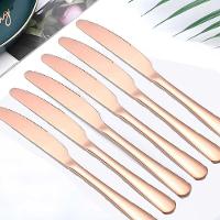 Conjunto 6 Peças Cortes De Mesa Inox Rose Gold Luxo Rústico - 5