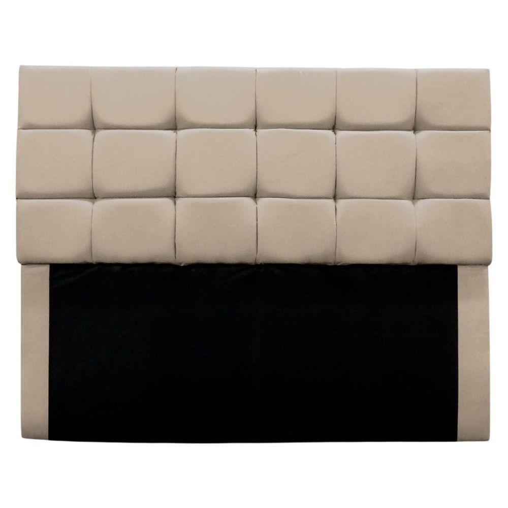 Cabeceira Cama Box Estofada King 195 Cm Gabriela Suede Bege Escuro - 2