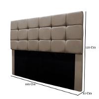 Cabeceira Cama Box Estofada King 195 Cm Gabriela Suede Bege Escuro - 3