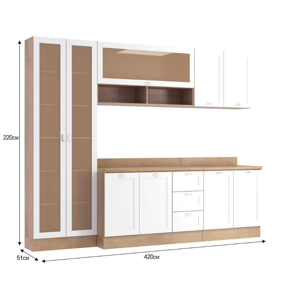 Armário De Cozinha Completo Ditália Denver 5 Pc Rv/br D10 - 6
