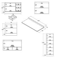 Armário De Cozinha Completo Ditália Denver 5 Pc Rv/br D10 - 8