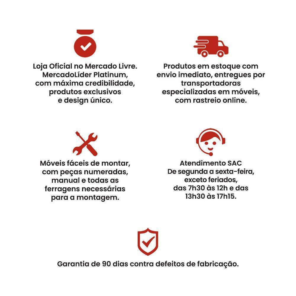 Balcão Cozinha Ditália Aspen 2pt C/tampo Cd-102 Cv/branco - 5