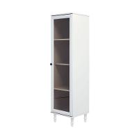 Cristaleira Estante Para Livros Ditália 1 Porta Vidro E-963 Cor:branco Branco - 1