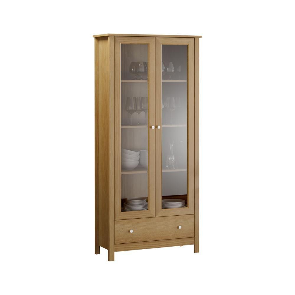 Cristaleira 2 Portas 1 Gaveta E-954 Diamond Ditália - 1