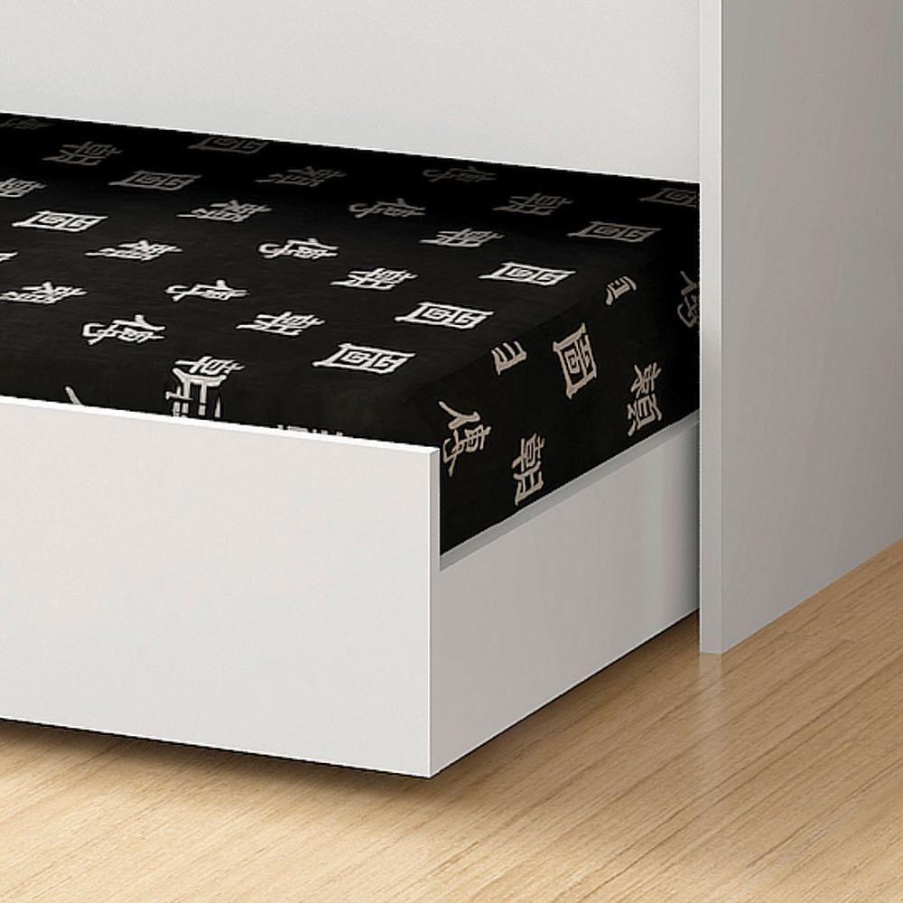 Cama Solteiro Bicama Com 2 Colchões Ditália Bb-28 Branco - 4