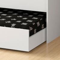 Cama Solteiro Bicama Com 2 Colchões Ditália Bb-28 Branco