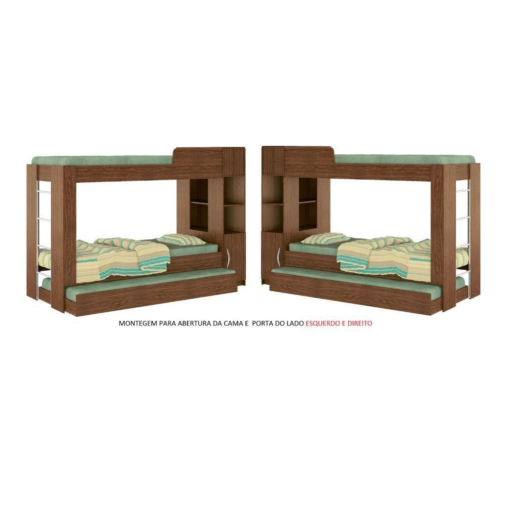 Beliche Cama Auxiliar com 3 Colchões Ditália Treliche 15cm - 8