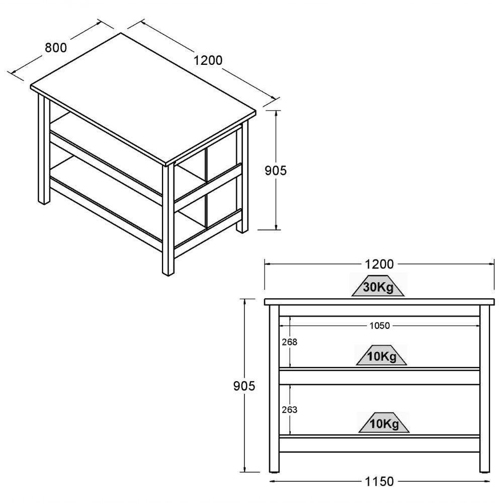 Bancada Gourmet Ilha Cozinha C Ilumina Ditália 2prat Preto - 4