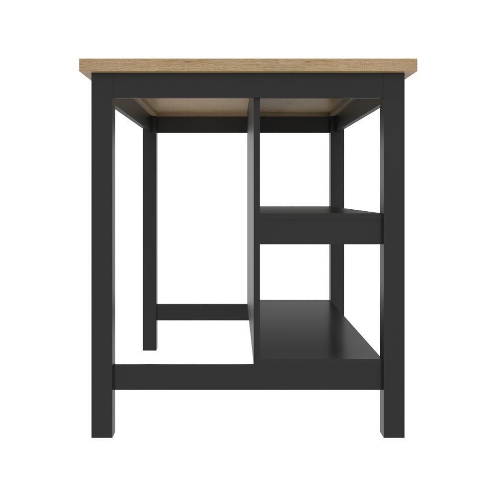 Bancada Gourmet Ilha Cozinha C Ilumina Ditália 2prat Preto - 9