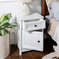 Mesa De Cabeceira Ditália 1gv 1pt Com Divisor Dm-114 Branco