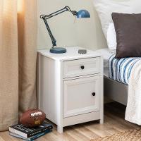 Mesa De Cabeceira Ditália 1gv 1pt Com Divisor Dm-114 Branco - 9