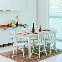 Mesa De Jantar Ditália Com 6 Cadeiras Ja-225 Cor:branco Branco - 10