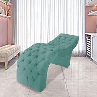 Maca Estofada Estética Cílios Salão Spa Suede Maiara Azul Tiffany - 2