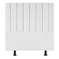 Cabeceira Estofada Cama Box Casal 140 Cm Laura Suede Branco - 2