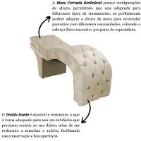 Maca Estofada Reclinável Sobrancelhas Cílios Suede Jade Bege - 5