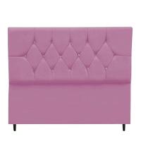 Cabeceira Para Cama Box Estofada King 195 Cm Suede Isabela Rosa - 2