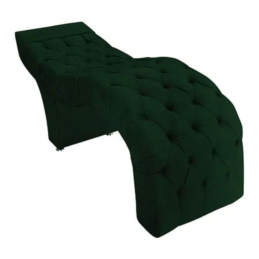 Maca Estofada Estética Cílios Salão Spa Suede Hellen Verde - 2