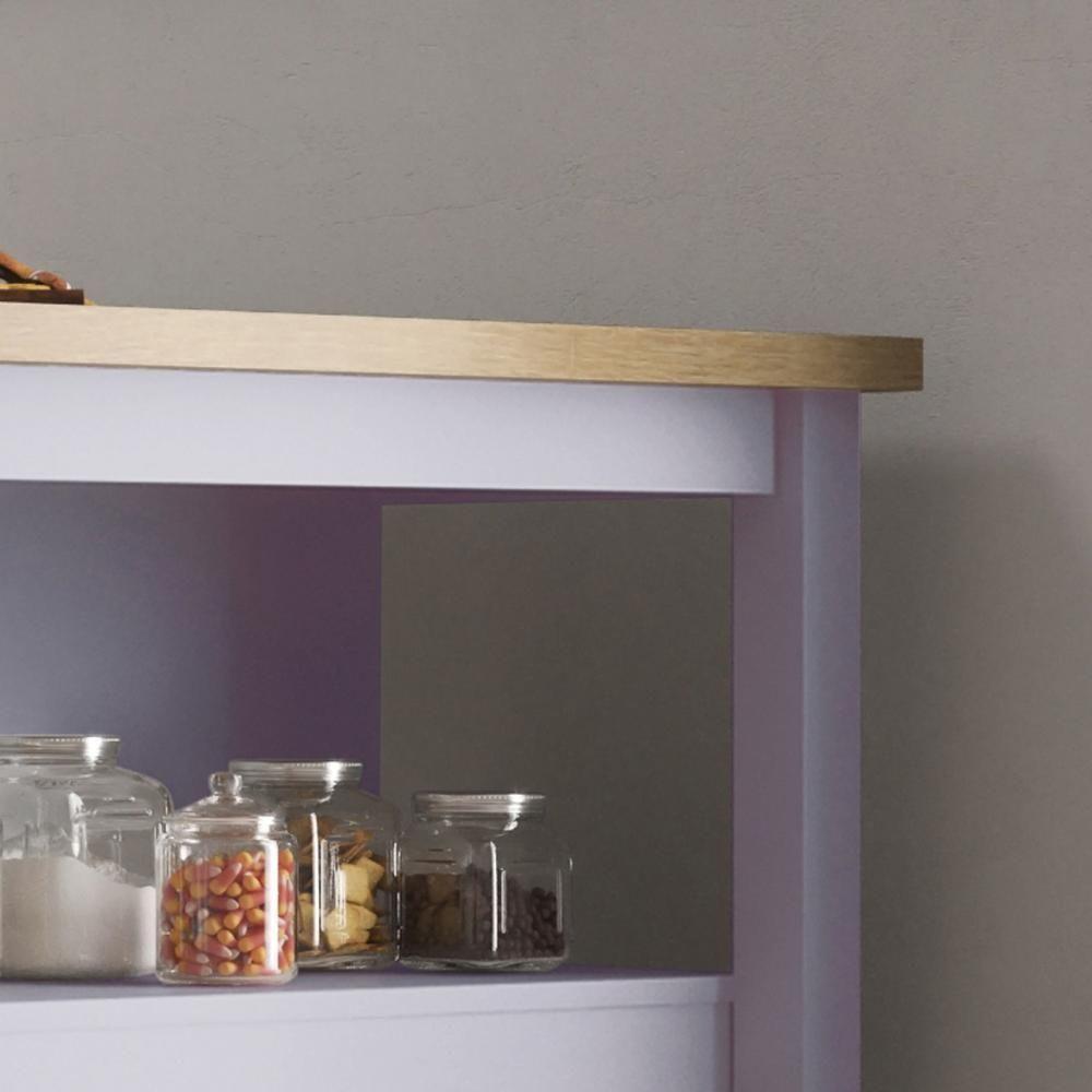 Bancada Gourmet Ilha Cozinha C Ilumina Ditália 2prat Cinza - 4