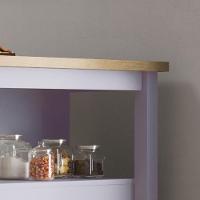 Bancada Gourmet Ilha Cozinha C Ilumina Ditália 2prat Cinza