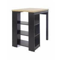 Bancada Cozinha Gourmet Ditália Com 2 Banquetas Preto - 3