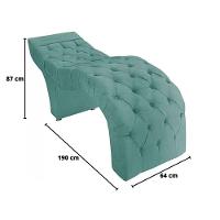 Maca Estofada Estética Cílios Salão Spa Suede Adriana Azul Tiffany