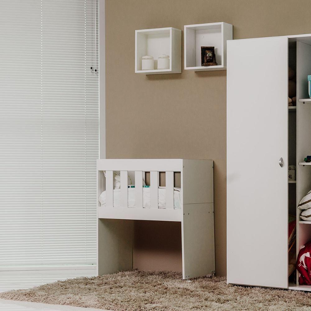 Mini-berço Com Colchão Ditália Bbi-54 Branco - 9
