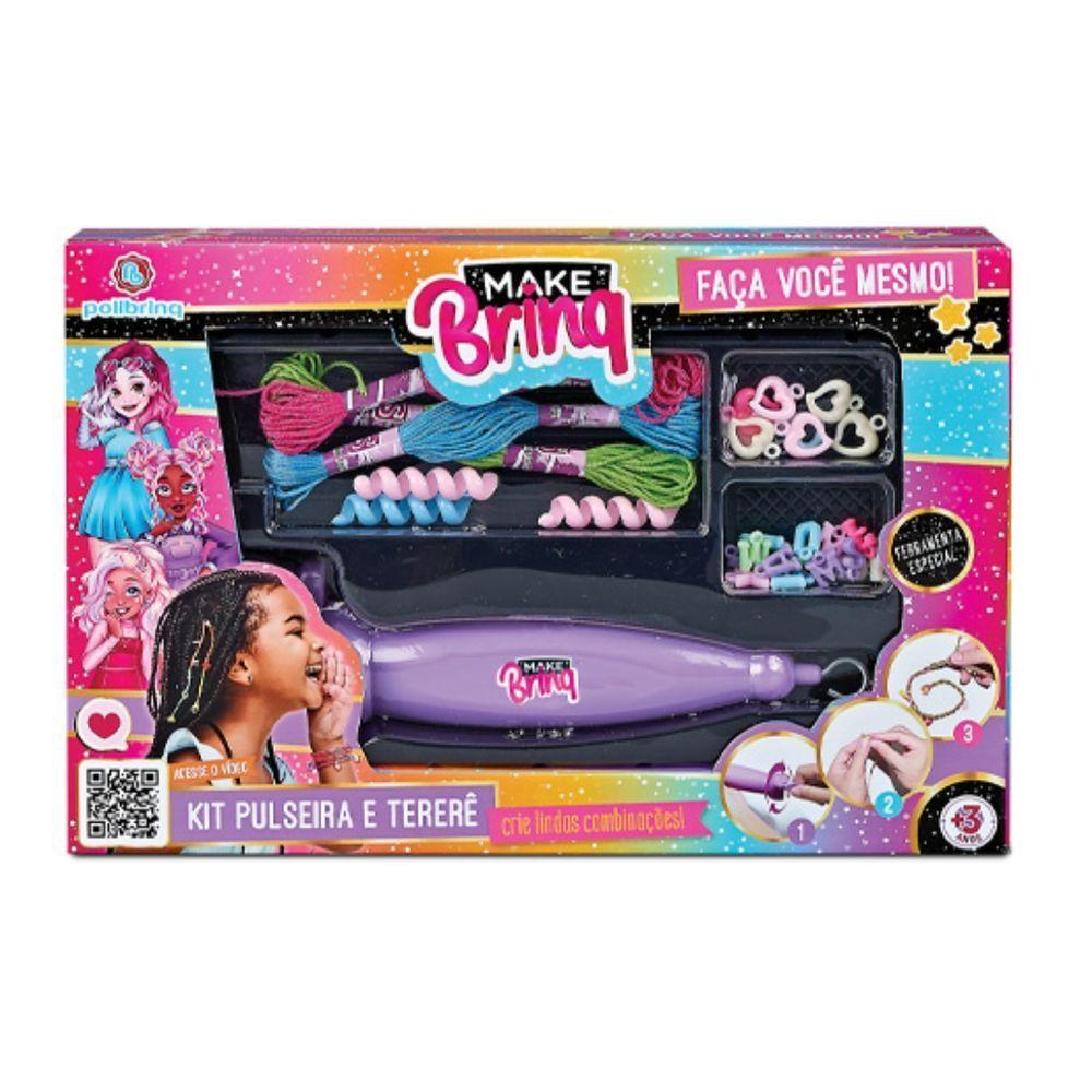 Kit Pulseira E Tererê Infantil Faça Você Mesmo - Polibrinq - 1